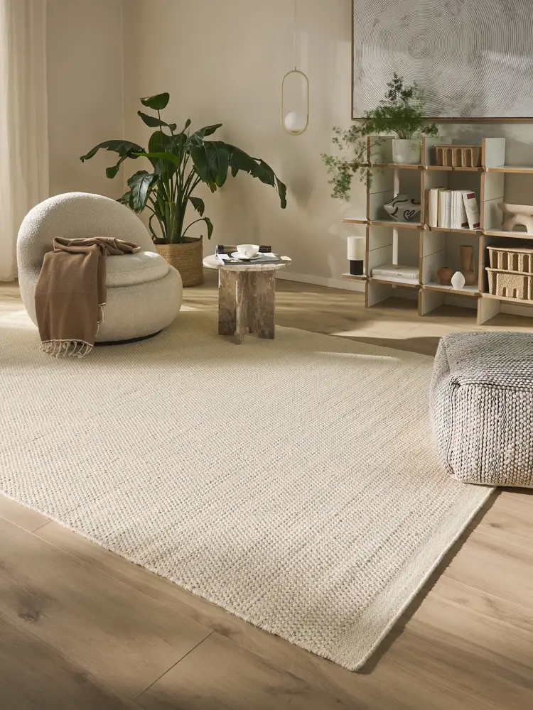 Wool Rug Rocco White