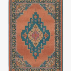 Sunset Bazaar Tropic Coral Flatwoven Rug