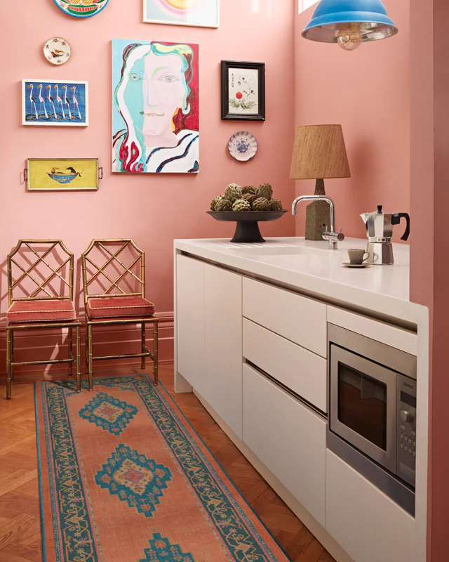 Sunset Bazaar Tropic Coral Flatwoven Rug