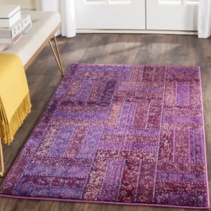 Suzan Hooked Purple Rug