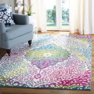 Wymore Damask Area Rug