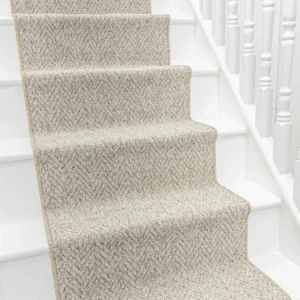 Country Herringbone Berber Stair Runner