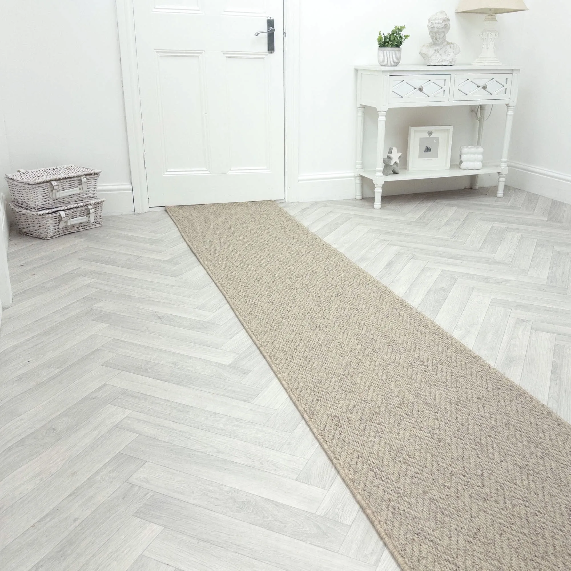 Country Herringbone Biscotti Hall Runner