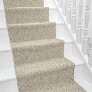 Country Herringbone Biscotti Stair Runner
