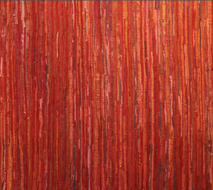 LR-09 Multi Red Leather Rugs