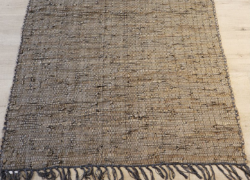 LR-12 Brown Leather Rug