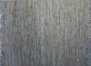 LR-18 Blue Multi Leather Rugs