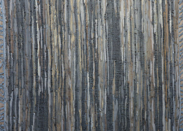 LR-22 Multi Blue Leather Rugs