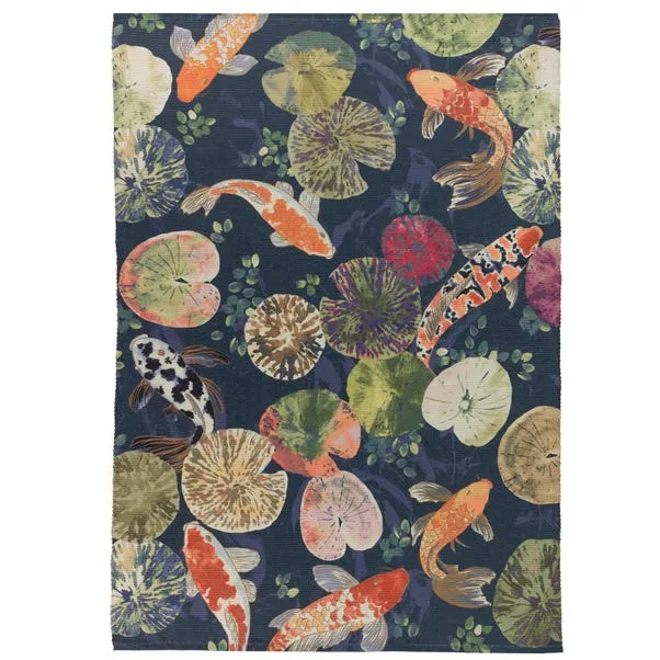 Paoletti Koi Midnight Washable Rug