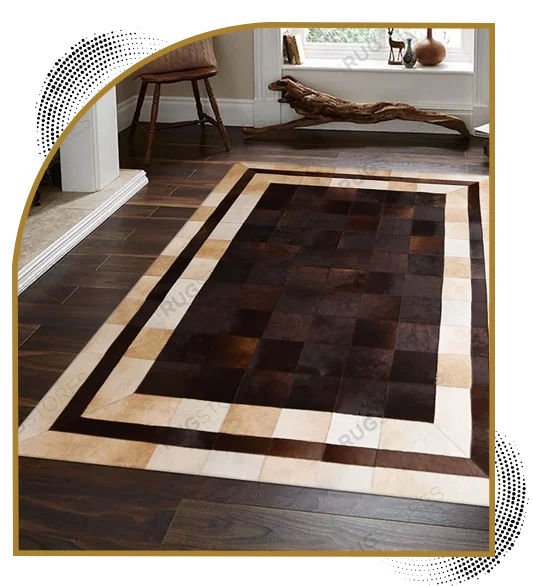 leather rug installation