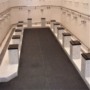 Ablution Mats for Wudu Areas with Four-Way Drainage