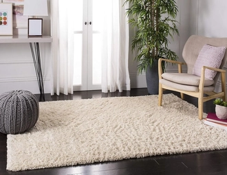 Cream Color Shaggy Rugs Dubai