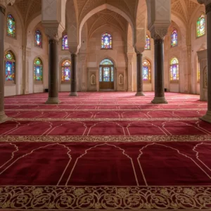 Shah Maroon Mosque Carpet – Premium