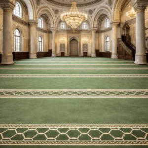 Zareef Olive Green Mosque Carpet