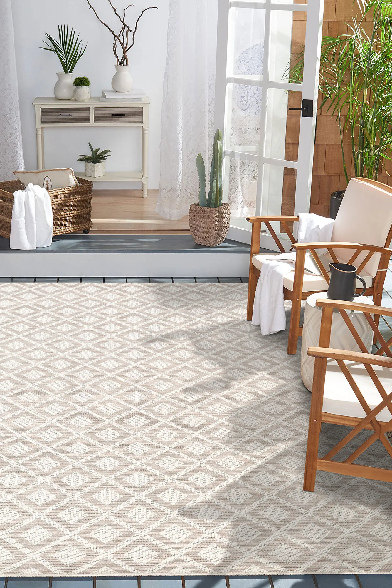 Mateo Geometric Flatweave Rug
