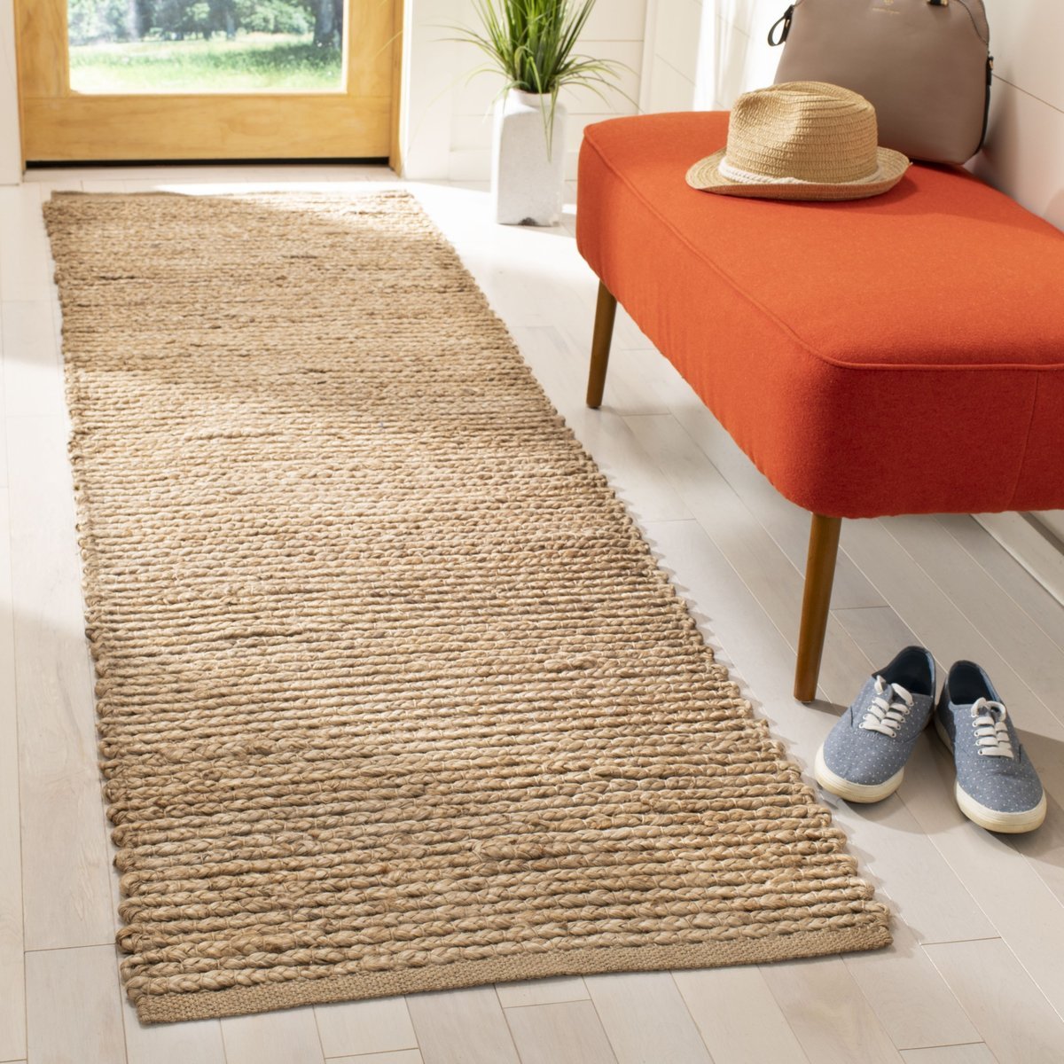 Natural Jute Handwoven Area Rug - Image 3