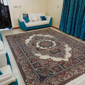Beige Luxury Interior with Persian Rug