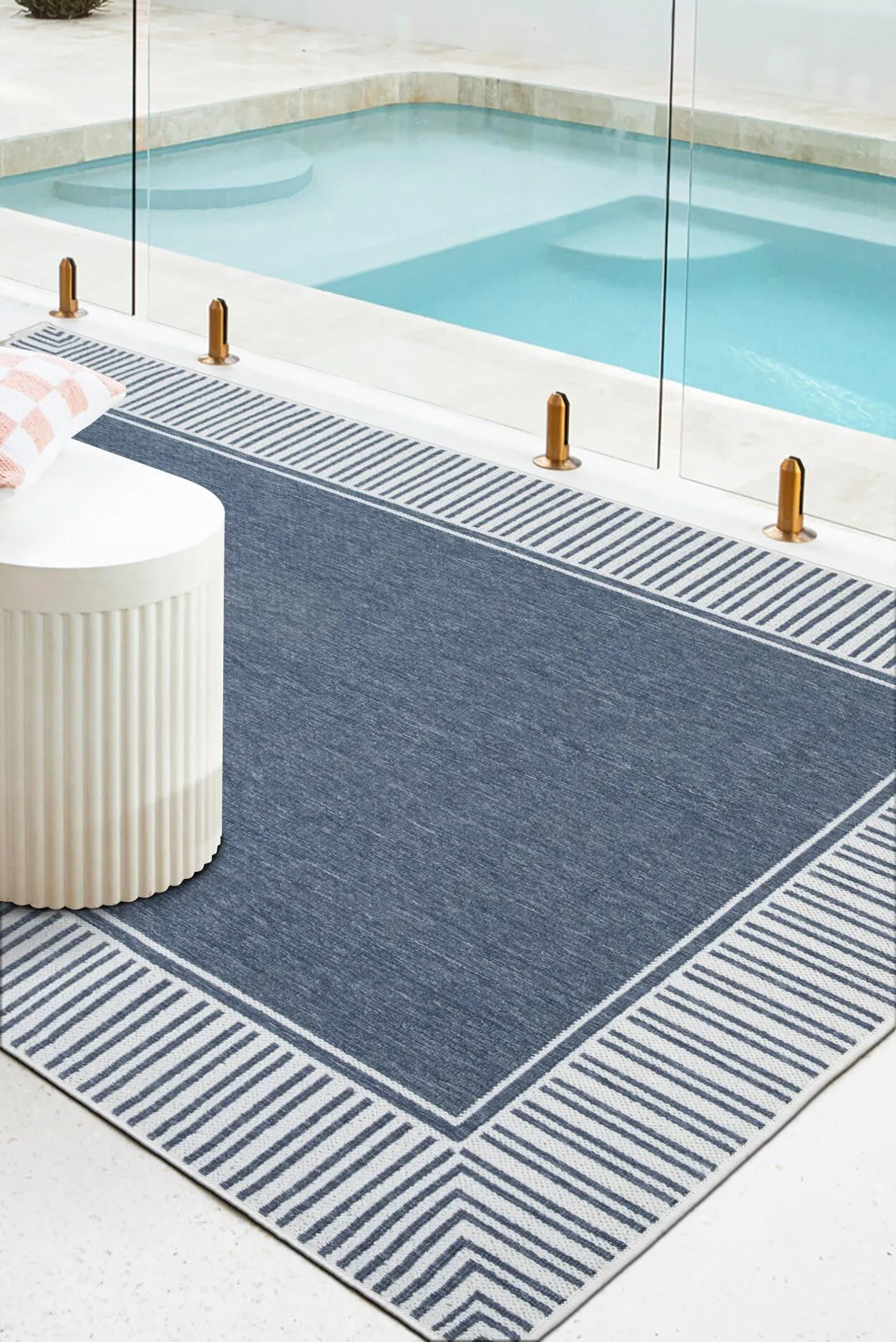 Ambient Blue Indoor Outdoor Rug
