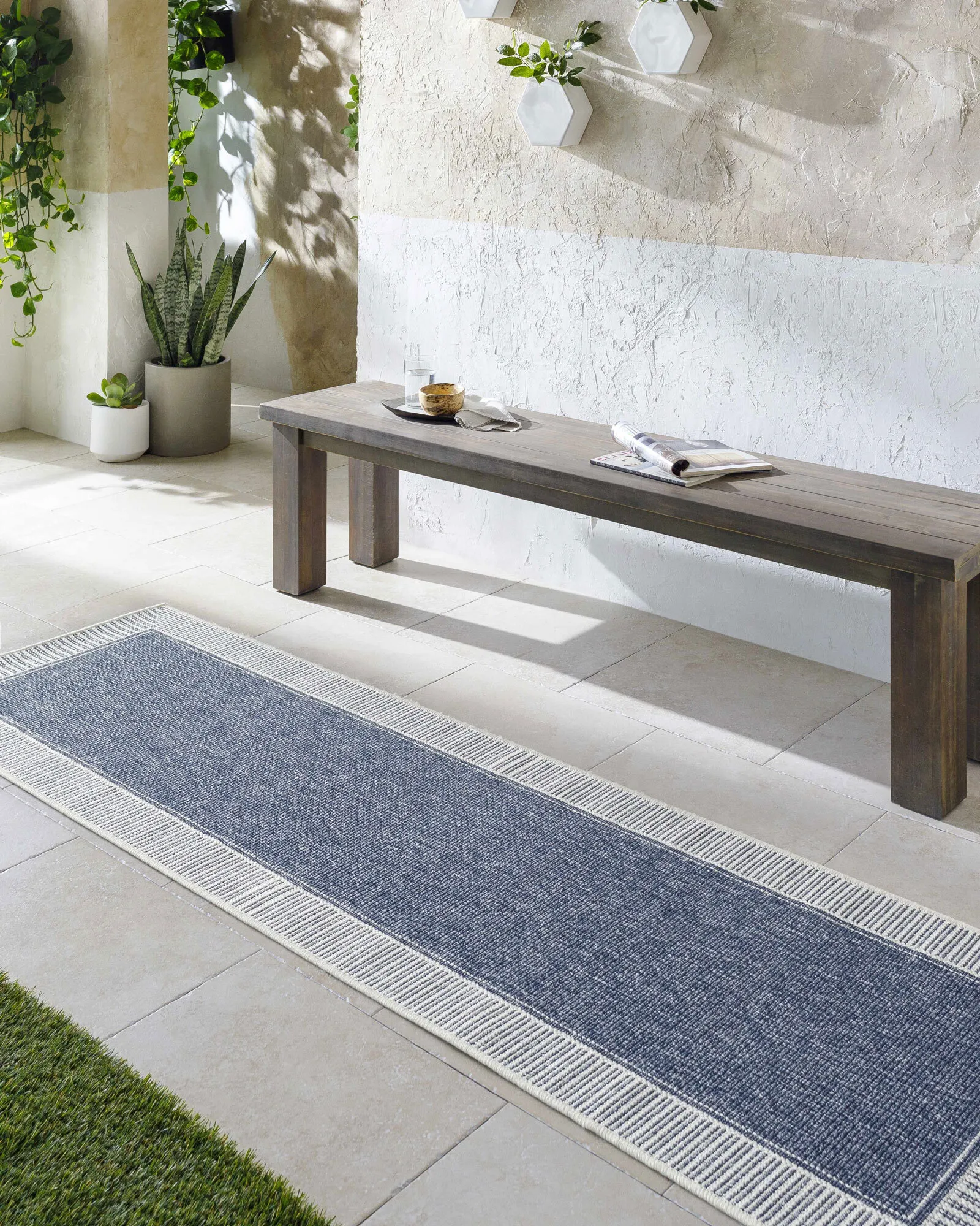 Ambient Blue Indoor Outdoor Rug - Image 3