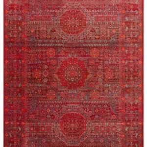 Antique Serapi Red Turkish Rug