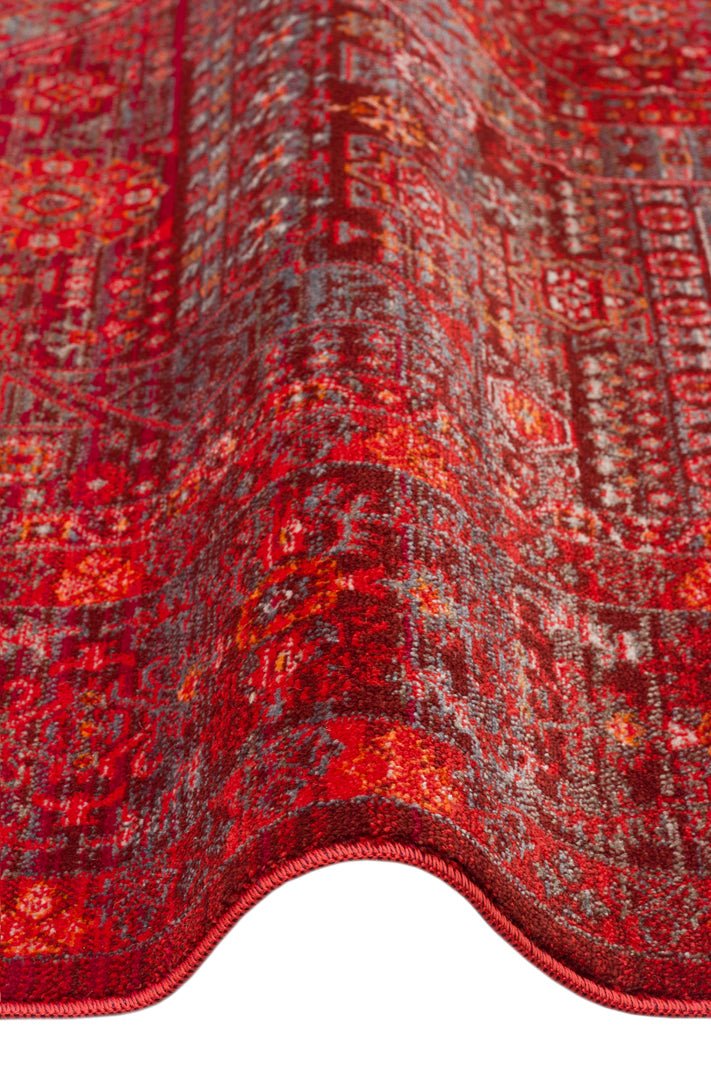 Antique Serapi Red Turkish Rug - Image 4