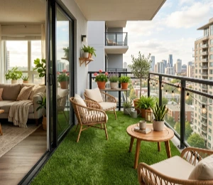 Artificial grass for apartment