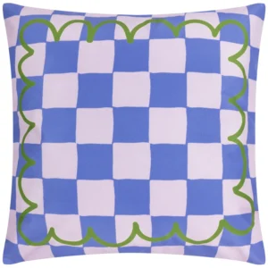 Blue Lemons Abstract Outdoor Cushion