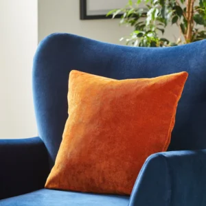 Burnt Orange 45 x 45cm Soft Velour Cushion