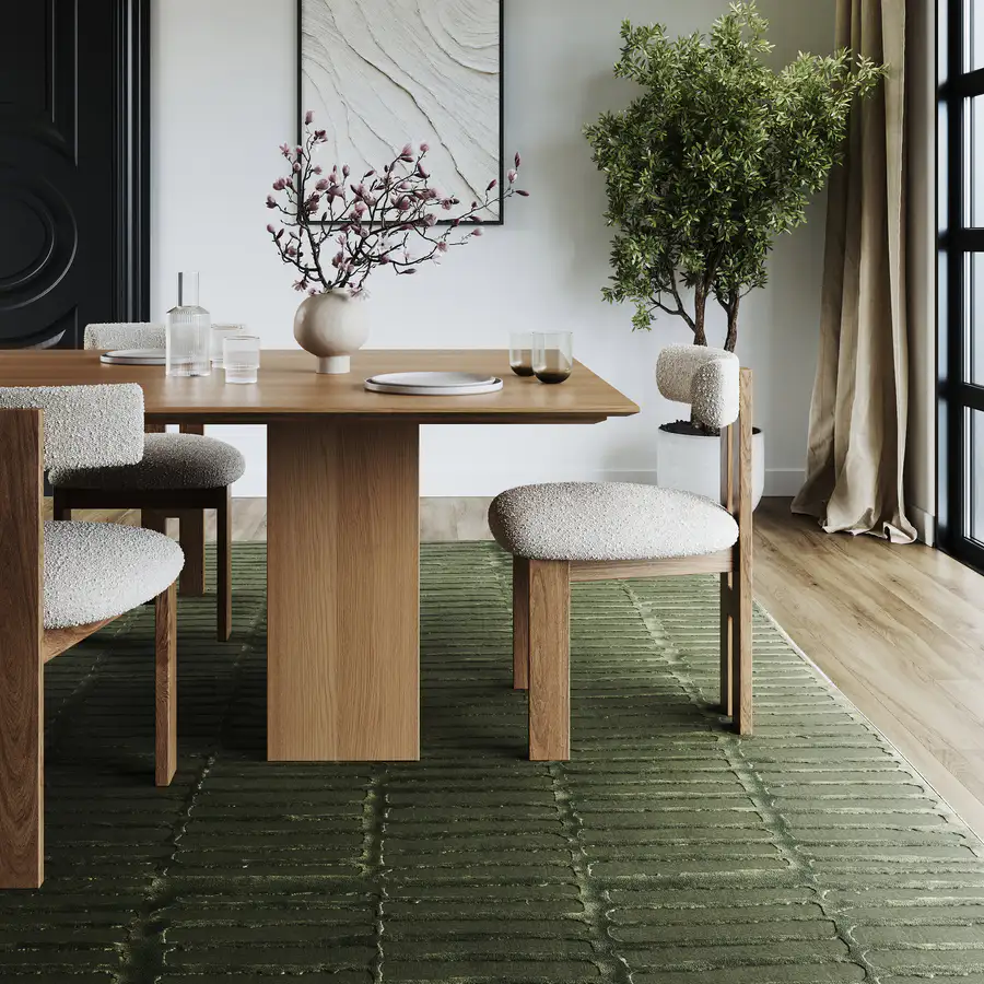 Cranbury Plush Textured Washable Rug