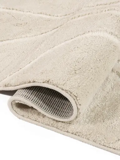 Cream White Shaggy Rug