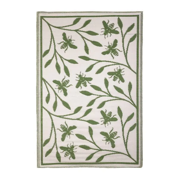 Fallen Fruits Bee Print Outdoor Rug