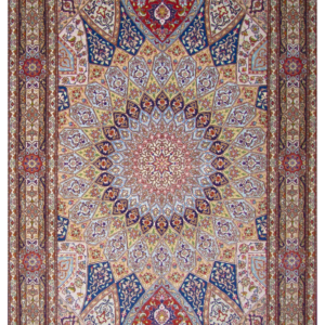 Gonbad Tabriz Multi Wool & Silk