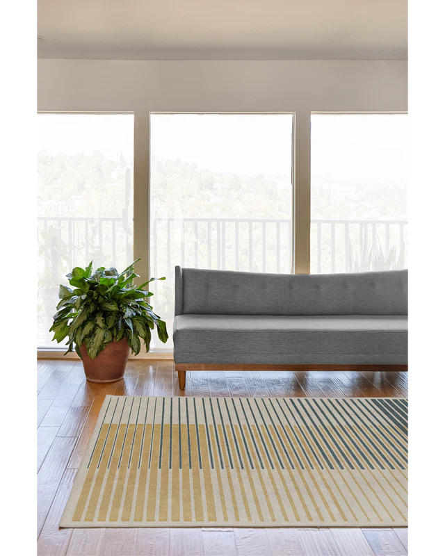 Gradasi Teal Quartz Rug