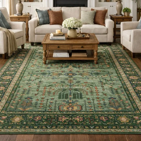 Green Carpets & Rugs
