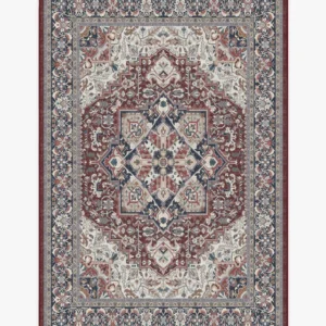 Hendesi Heriz Bordeaux Rug