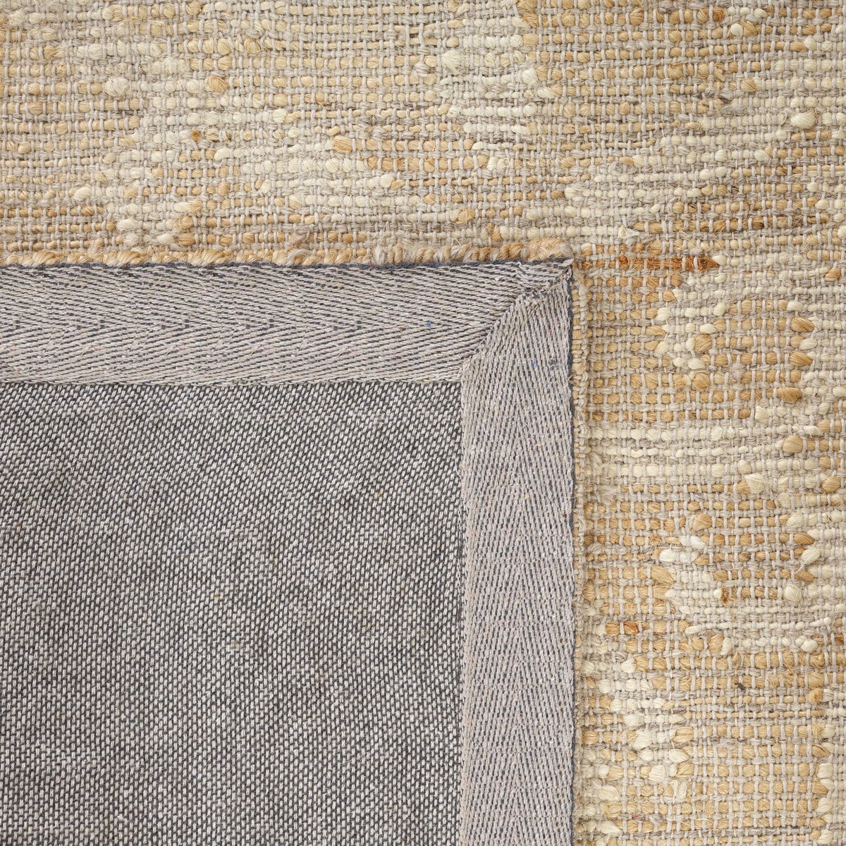 Ivory Jute Cotton Handwoven Area Rug - Image 3
