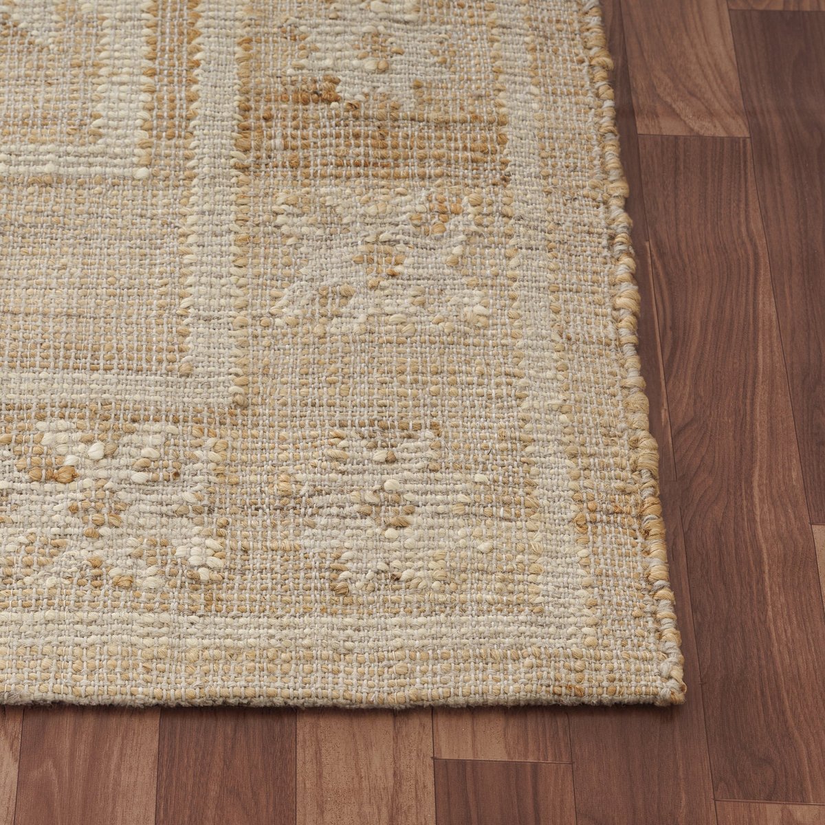 Ivory Jute Cotton Handwoven Area Rug - Image 4