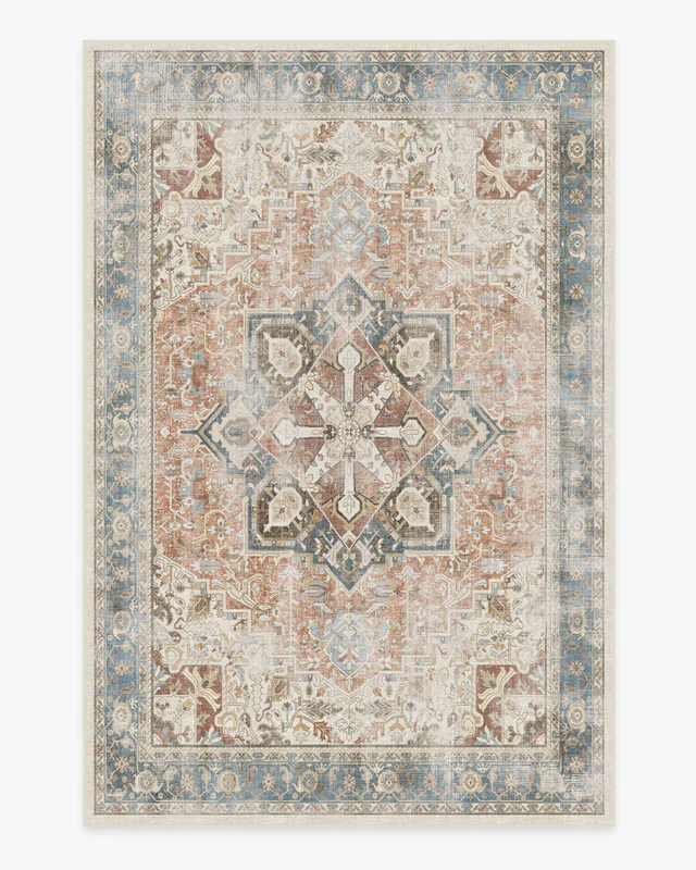 Kamran Coral Orange Rug