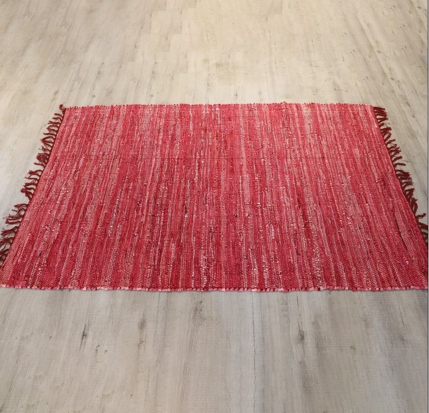 LR-08 Pink Multi Leather Rugs