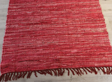 LR-08 Pink Multi Leather Rugs