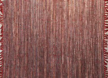 LR-11 Multi Red Leather Rug