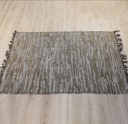 LR-14 Multi Brown Leather Rugs