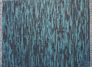 LR-20 Blue Multi Leather Rugs