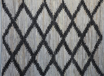 LR-24 Pattern Blue +Black Rugs