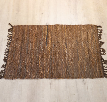LR-30 - Brown Leather Rugs