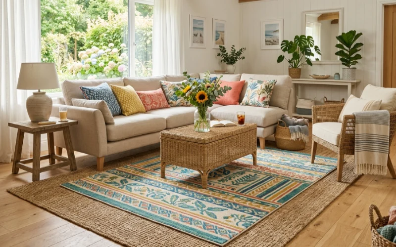 Living Room Summer Carpets