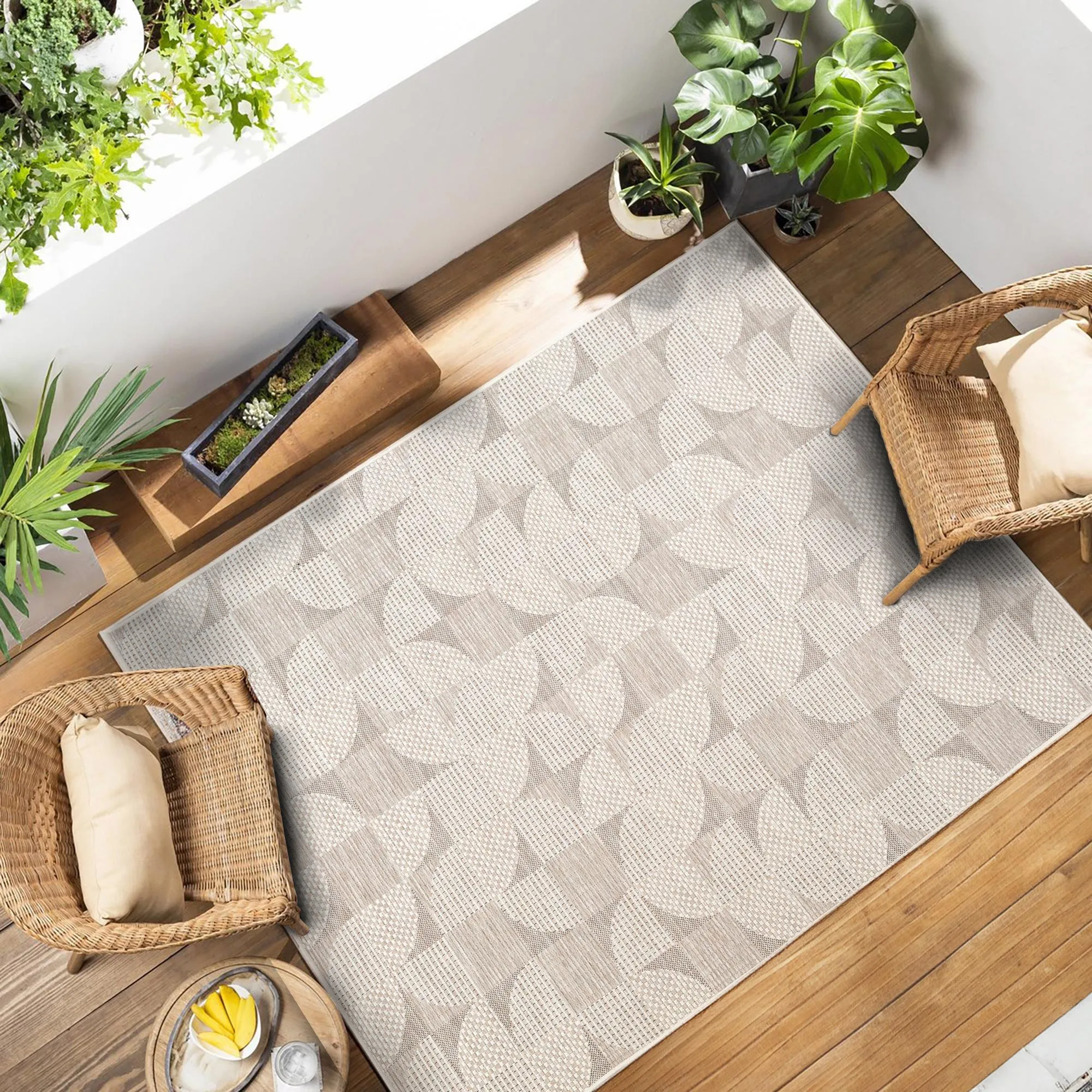 Mateo Geometric Flatweave Rug - Image 5