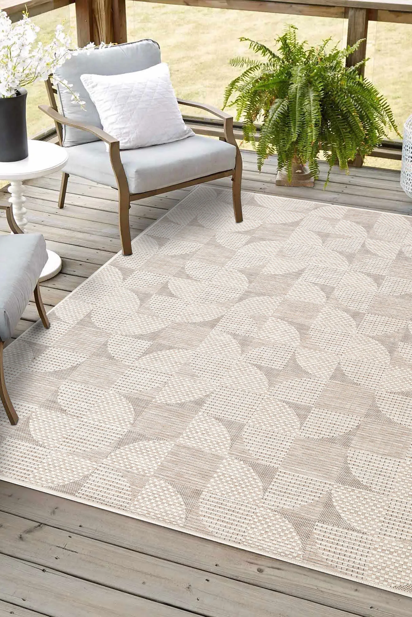 Mateo Geometric Flatweave Rug