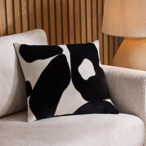 Monochrome 50 x 50cm Abstract Cushion