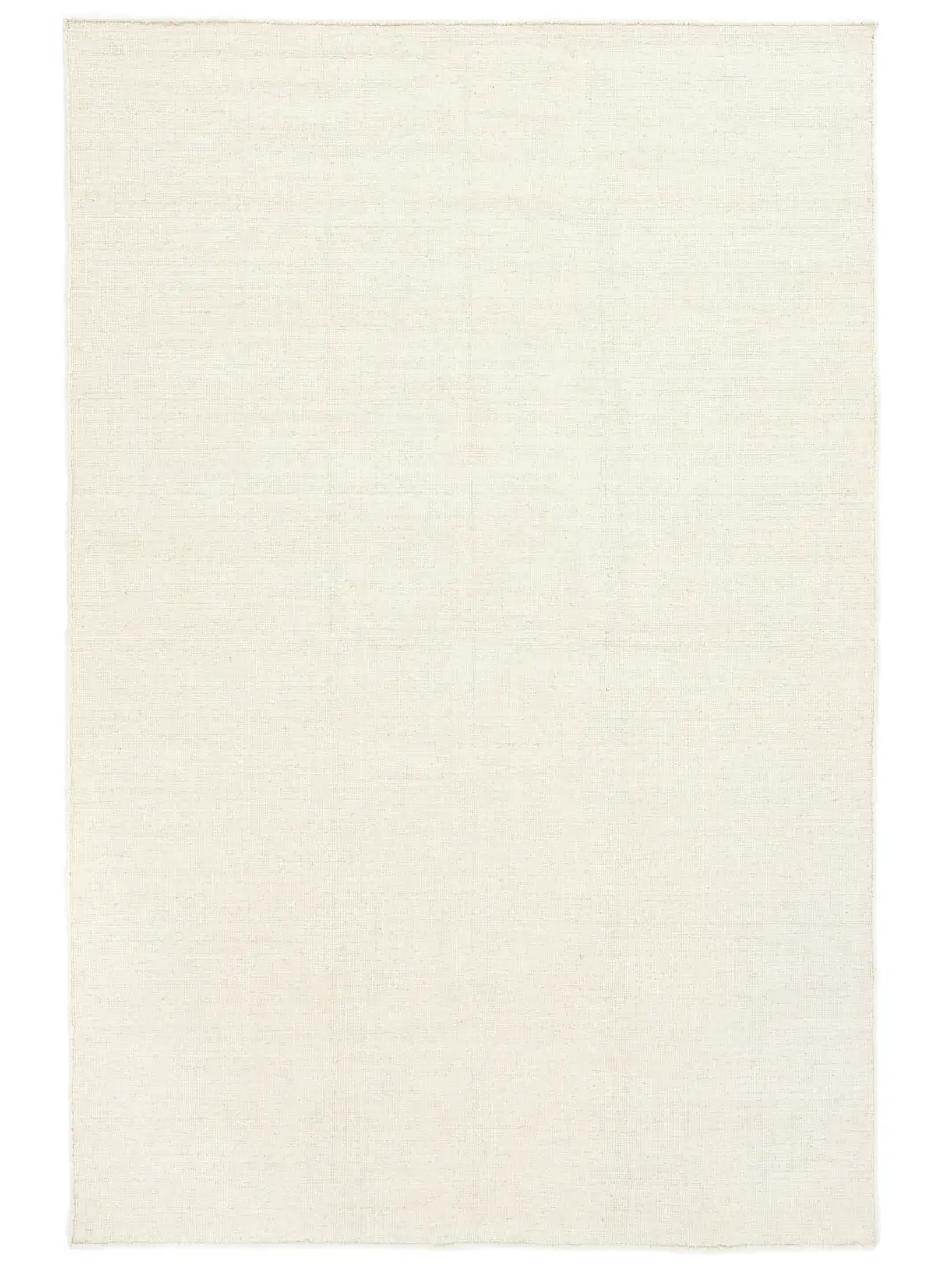 Natural White Wool rug